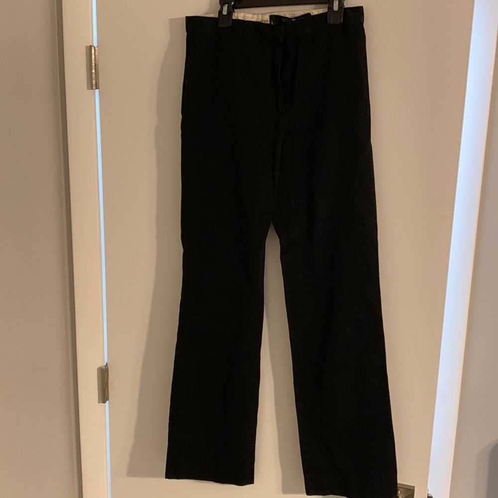 Versus black straight leg dress pants